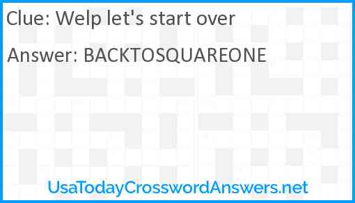 Welp let's start over Answer