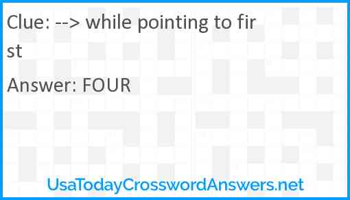 --> while pointing to first Answer