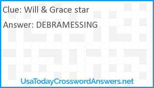 Will & Grace star Answer