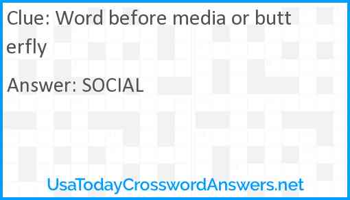 Word before media or butterfly Answer