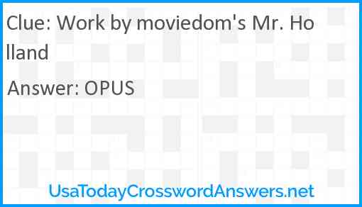 Work by moviedom's Mr. Holland Answer