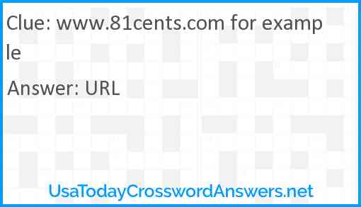 www.81cents.com for example Answer
