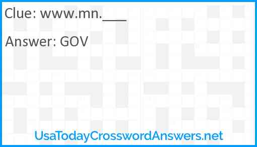 www.mn.___ Answer