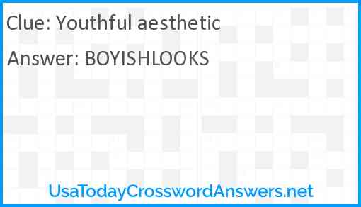 Youthful aesthetic Answer