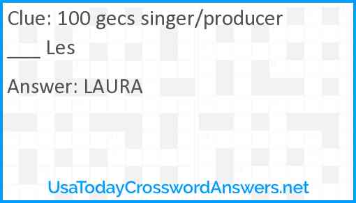 100 gecs singer/producer ___ Les Answer