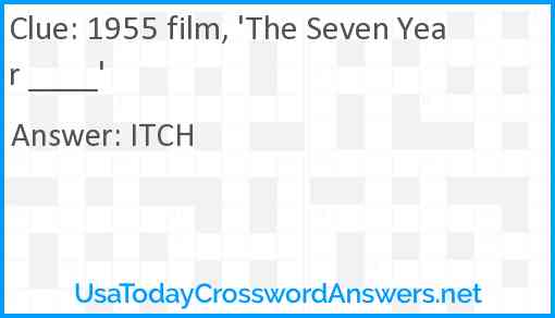 1955 film, 'The Seven Year ____' Answer