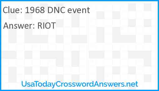 1968 DNC event Answer