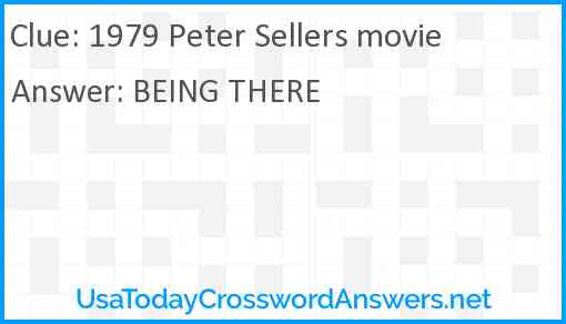 1979 Peter Sellers movie Answer