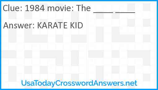 1984 movie: The ____ ____ Answer