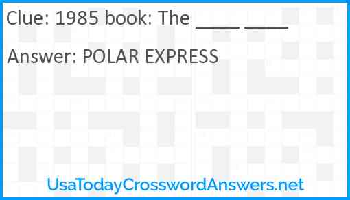 1985 book: The ____ ____ Answer