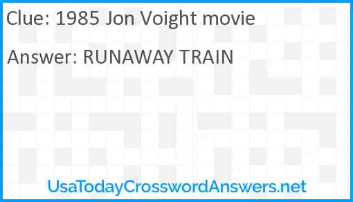 1985 Jon Voight movie Answer