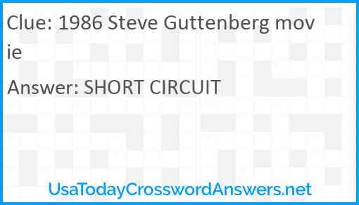 1986 Steve Guttenberg movie Answer