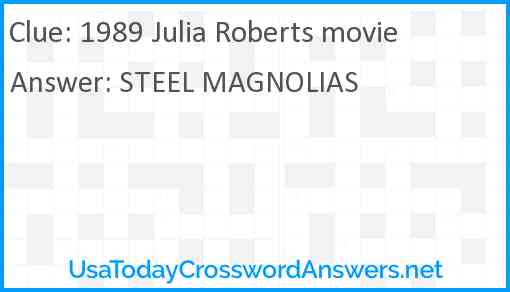 1989 Julia Roberts movie Answer