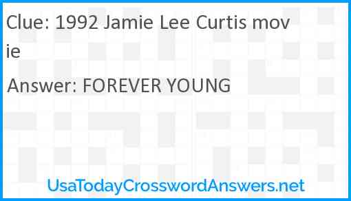 1992 Jamie Lee Curtis movie Answer