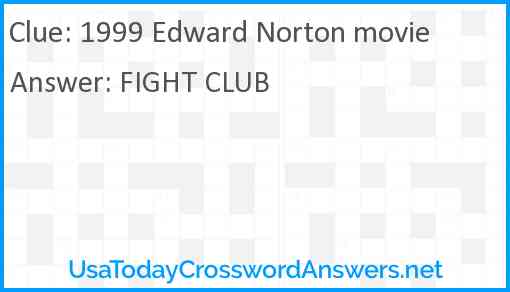 1999 Edward Norton movie Answer