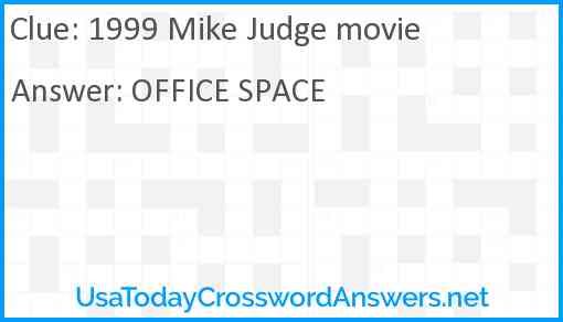 1999 Mike Judge movie Answer