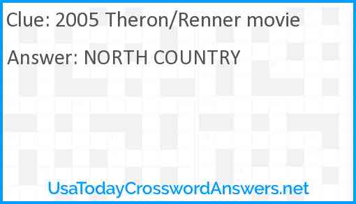 2005 Theron/Renner movie Answer
