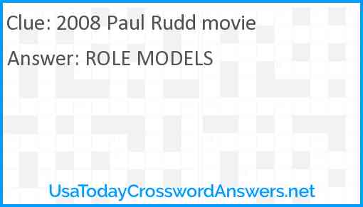 2008 Paul Rudd movie Answer