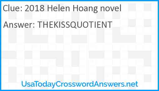 2018 Helen Hoang novel Answer