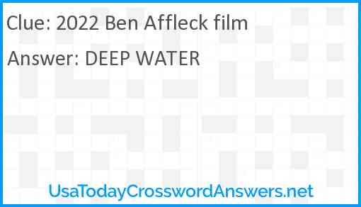 2022 Ben Affleck film Answer