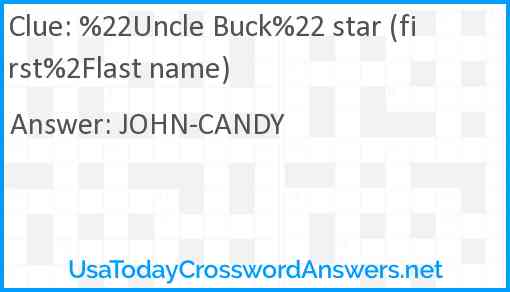 %22Uncle Buck%22 star (first%2Flast name) Answer