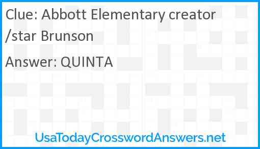 Abbott Elementary creator/star Brunson Answer