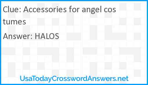 Accessories for angel costumes Answer