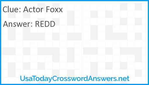 Actor Foxx Answer