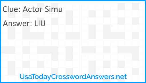 Actor Simu Answer