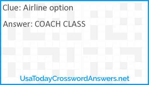 Airline option Answer