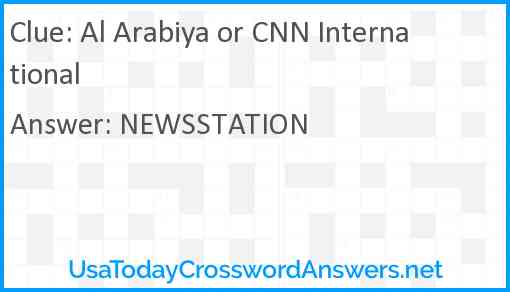 Al Arabiya or CNN International Answer
