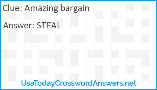 Amazing bargain Answer