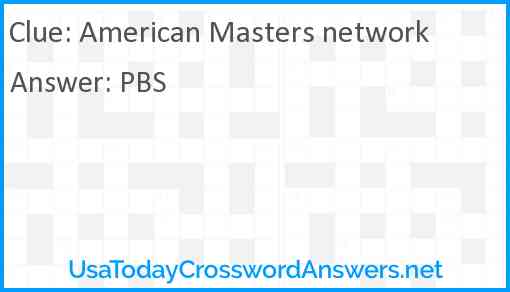 American Masters network Answer