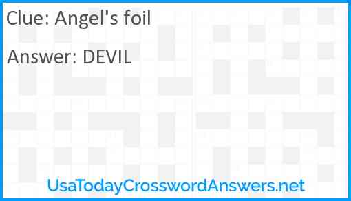 Angel's foil Answer
