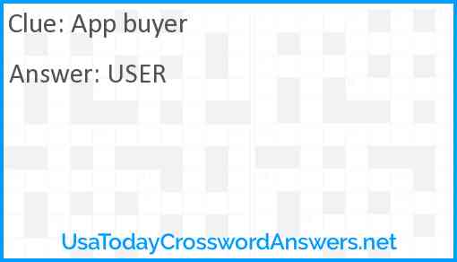 App buyer Answer