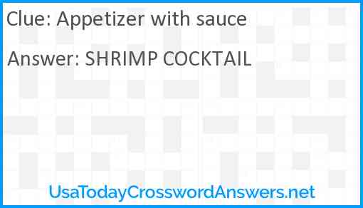 Appetizer with sauce Answer