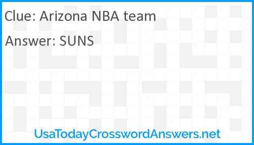Arizona NBA team Answer