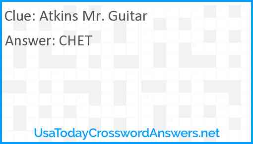 Atkins Mr. Guitar Answer