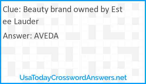 Beauty brand owned by Estee Lauder Answer