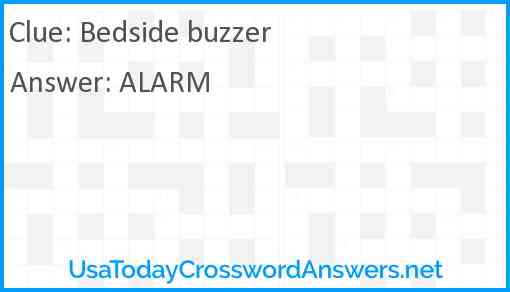 Bedside buzzer Answer
