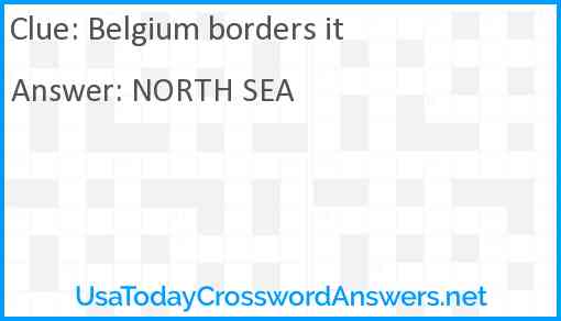 Belgium borders it Answer