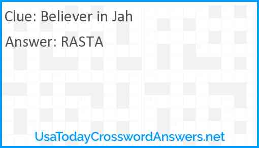 Believer in Jah Answer