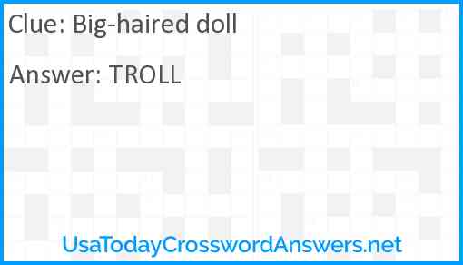 Big-haired doll Answer