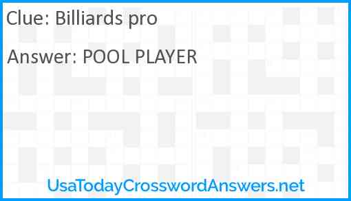 Billiards pro Answer