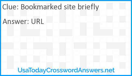 Bookmarked site briefly Answer