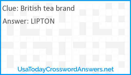 British tea brand Answer