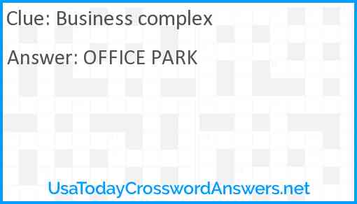 Business complex Answer