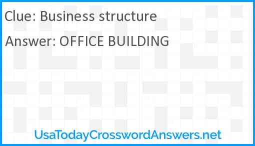 Business structure Answer