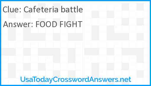 Cafeteria battle Answer