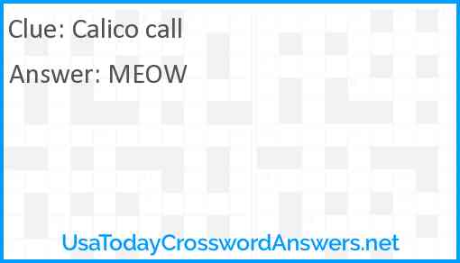 Calico call Answer